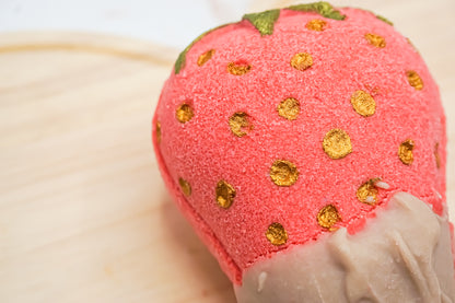 Chocolate Covered Strawberry Bath Bomb